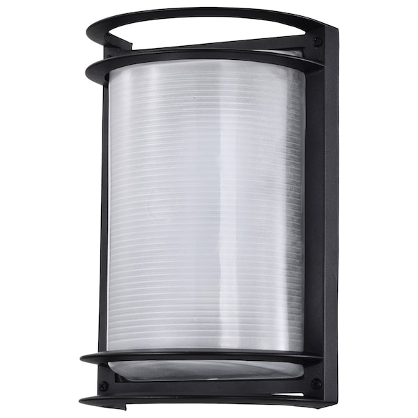 Nuvo LED Rectangular Bulk Head Fixture, Black Finish with White Glass 62/1394 - main